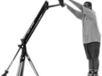 Grúa porta jib plegable con trípode y&nbsp;Dolly