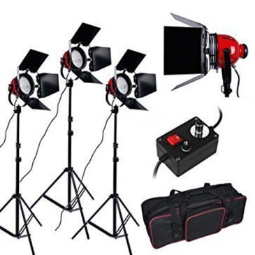 kit luces halogenas foco rojo 1000w